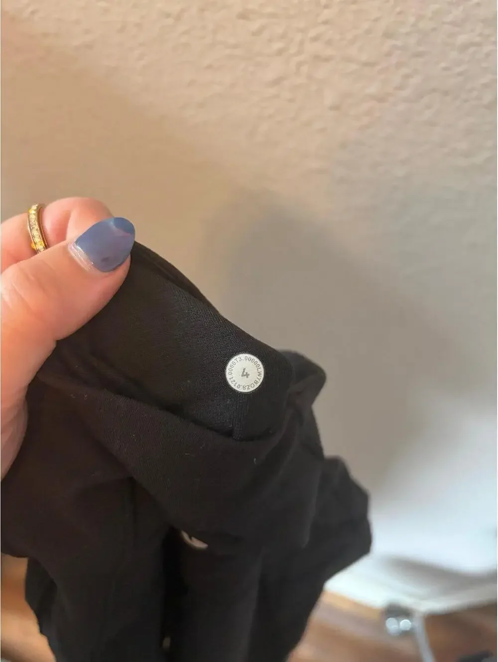 Lululemon Nulu Fold High-Rise Yoga Short 8in Black size 4. EUC. $68 retail.